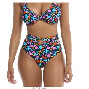 NWT Body Glove Women's Standard Woodstock High Rise Bikini Bottoms XS